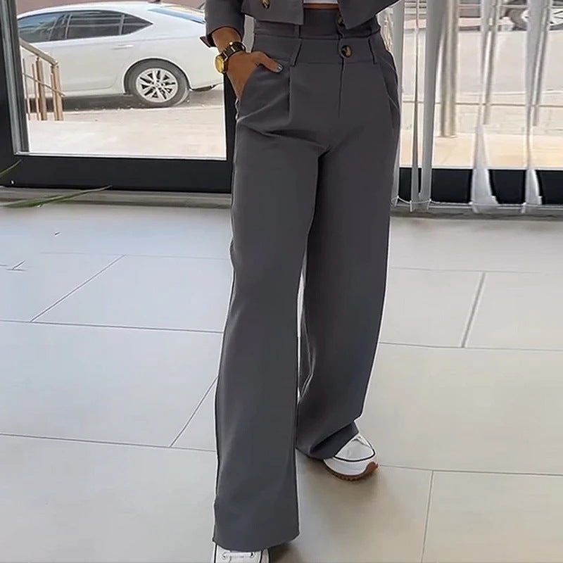 Women's Fashion Tops Casual Pants Suit